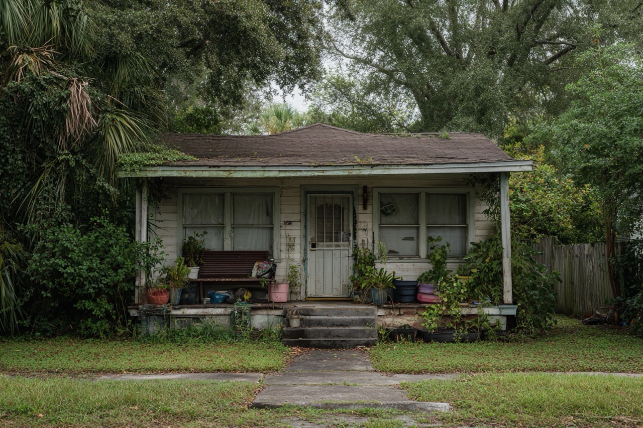 Cluttered hoarder house for sale in Tampa Florida