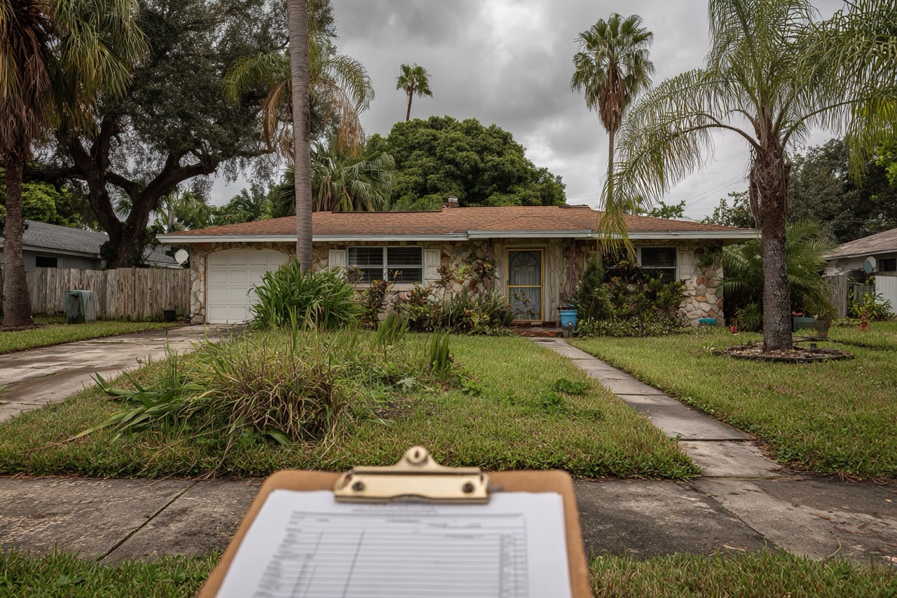 Property lien sale Tampa FL residential home