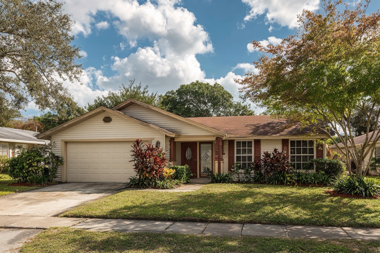 Rental property for sale in Tampa Florida showing typical residential architecture