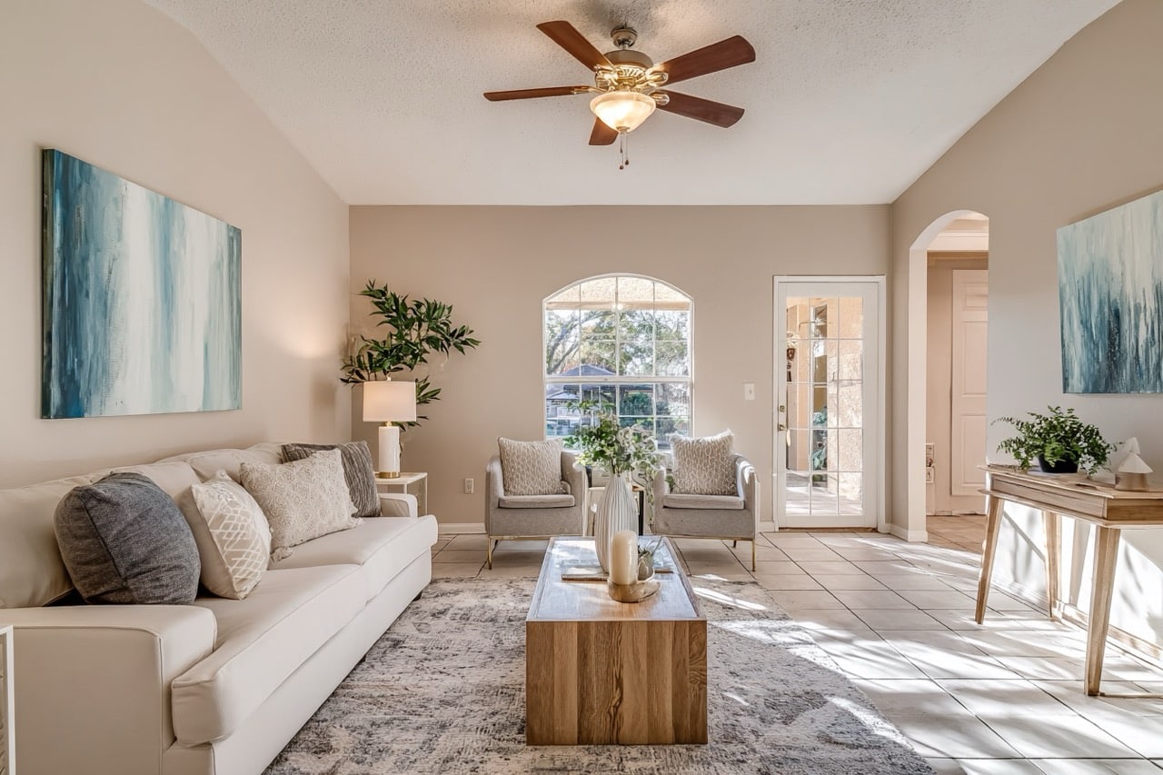 Professional real estate photography of Tampa Florida home interior