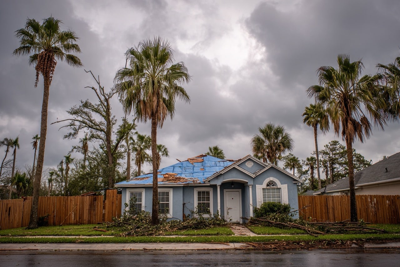 As-is storm damaged property for sale in Tampa FL after hurricane season